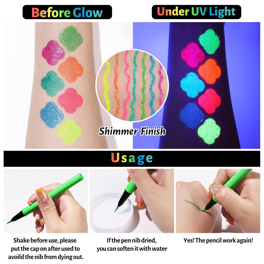 BOBISUKA Eyeliner UV Jaune: teinte lumineuse et tenue longue durée
