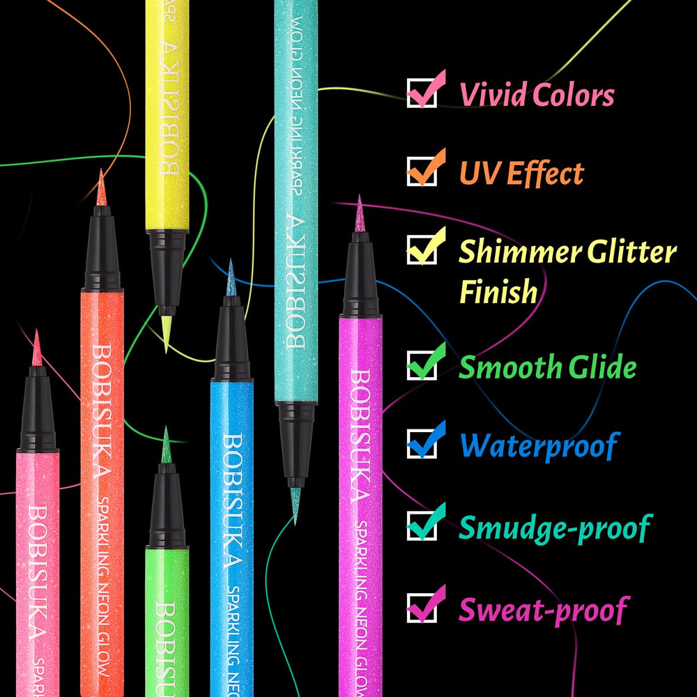 BOBISUKA Eyeliner UV Orange: pigment intense et éclat néon pour soirée