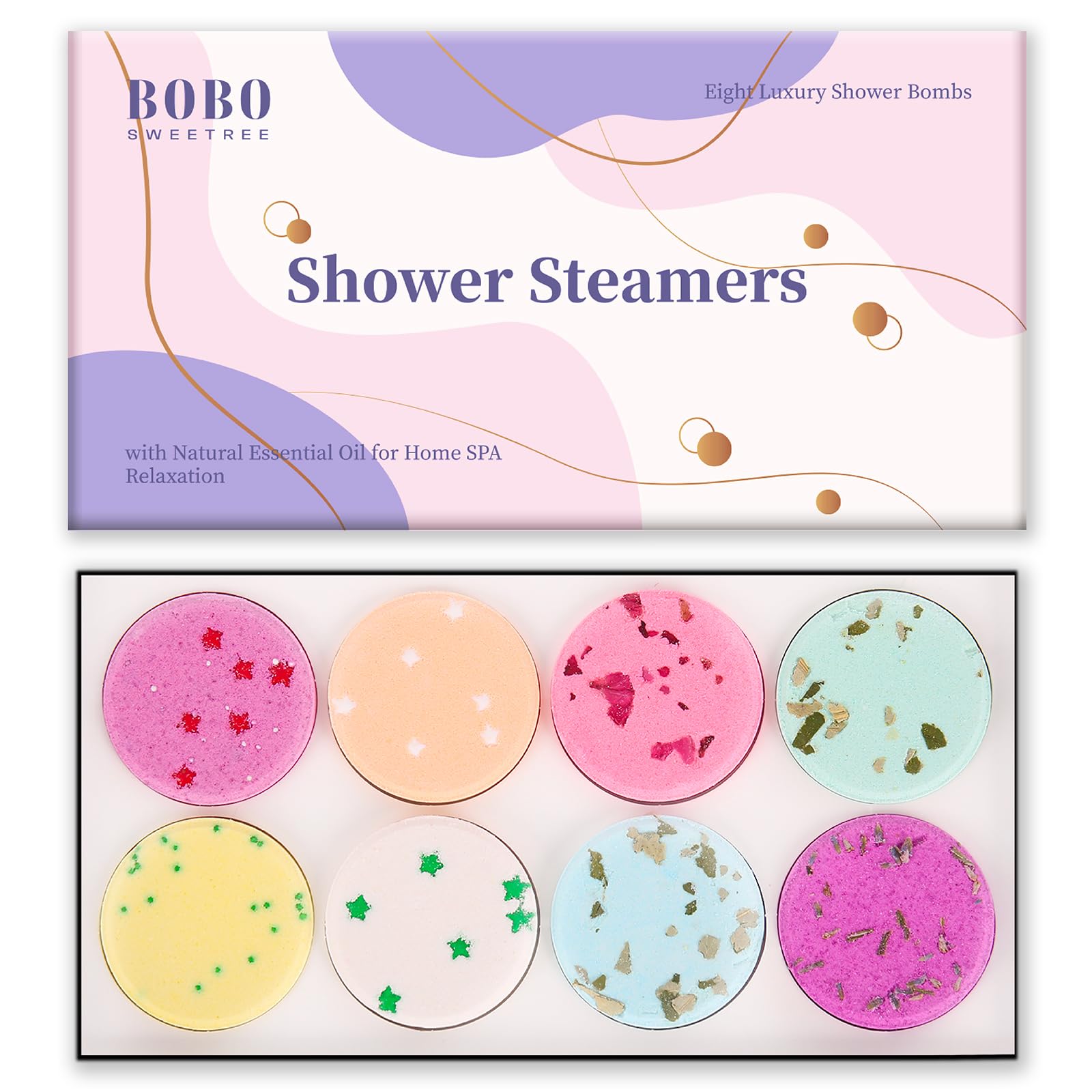 BoboSweeTree lavande: bombe douche pour détente aromatique dans votre salle de bain.