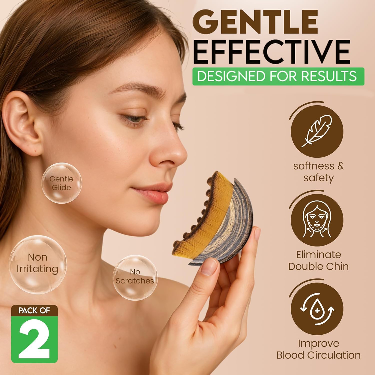 BoBoWalk – Poignée ergonomique anti-dérapante pour un massage confortable.