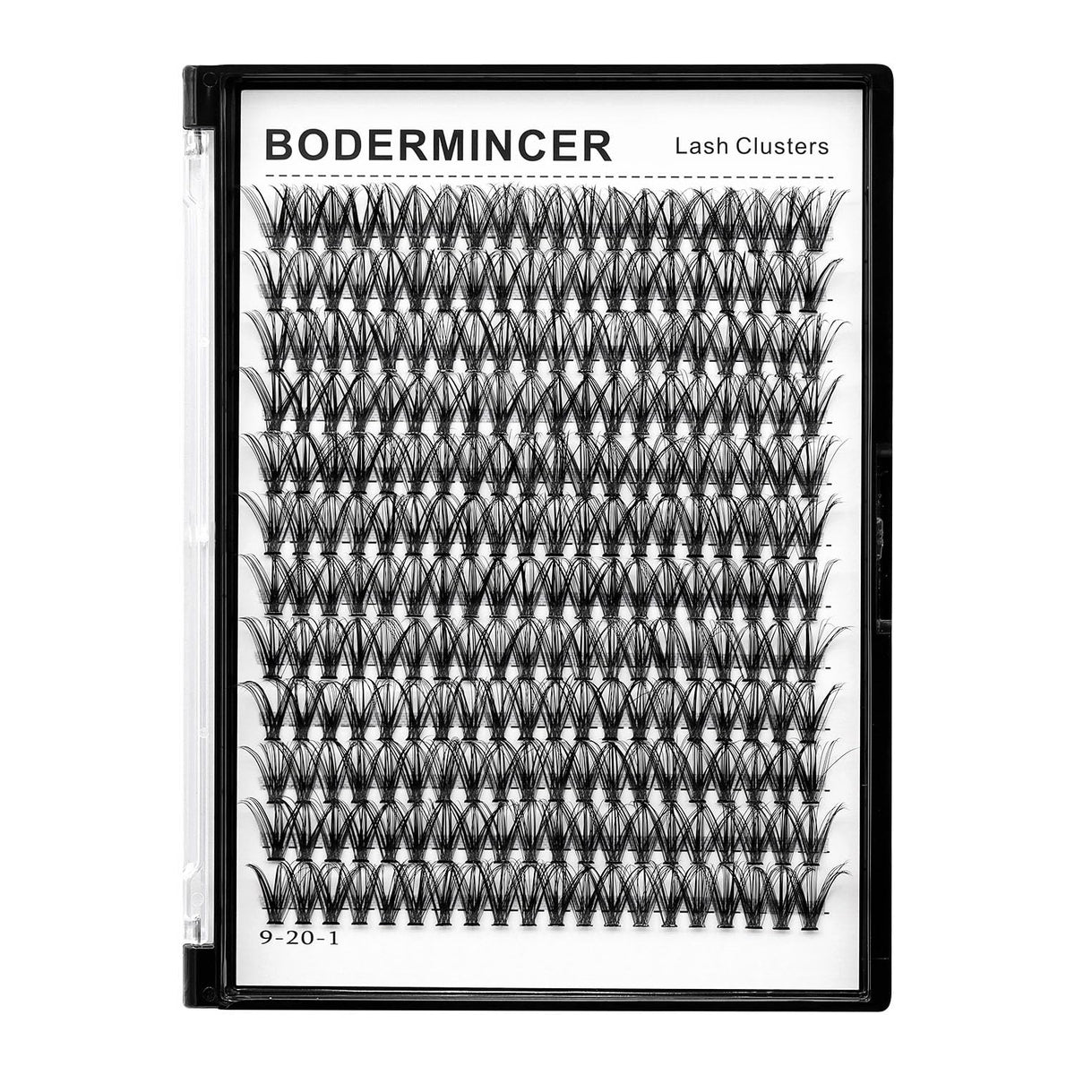 Bodermincer cils en grappes noirs, grappes rapides pour pose efficace.
