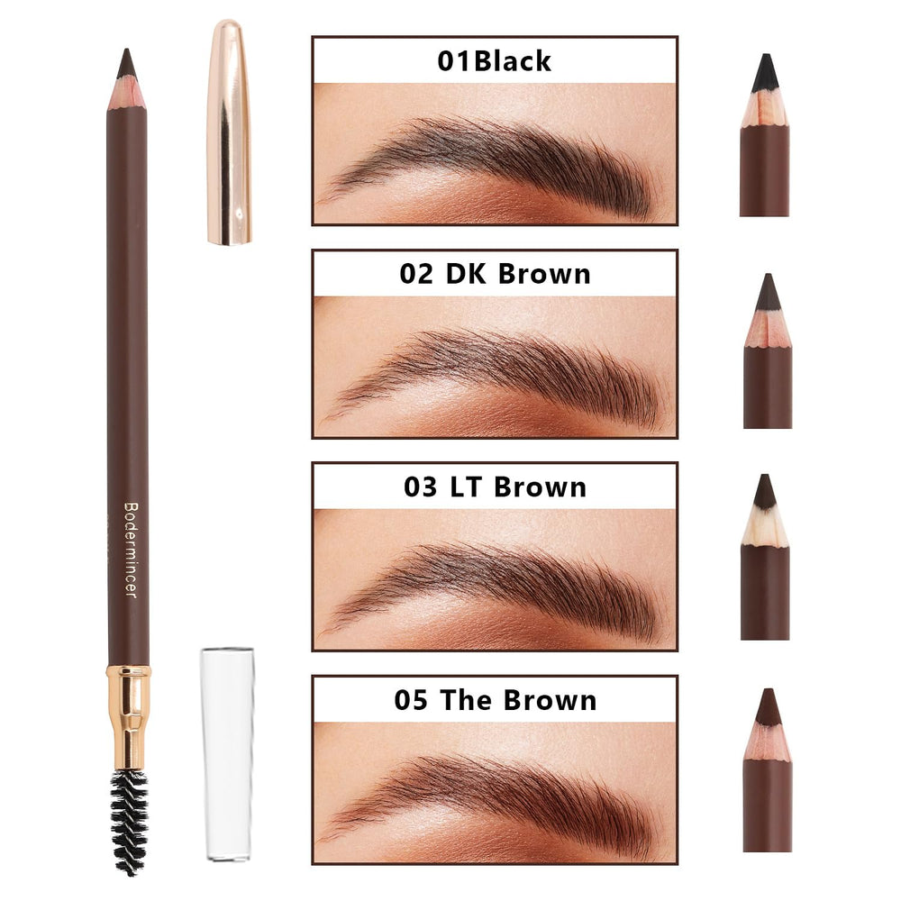 Sourcils Bodermincer en noir pour un regard soutenu.