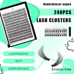 Bodermincer Fibres synthétiques de qualité pour cils durables et réutilisables.