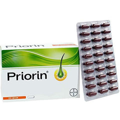 Bodi Priorin – étiquette produit, détail des ingrédients clés pour les cheveux.