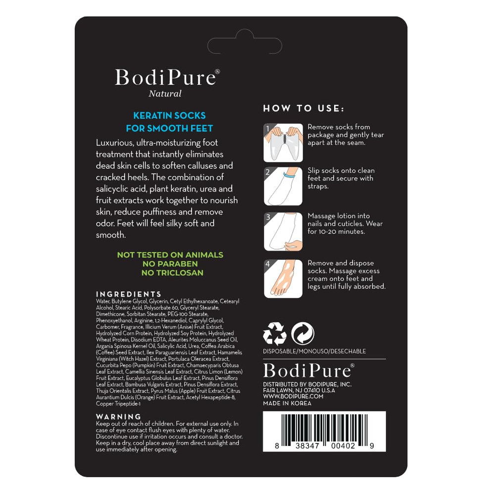 Bodipure Détail Keratine: texture visible favorisant l'hydratation.