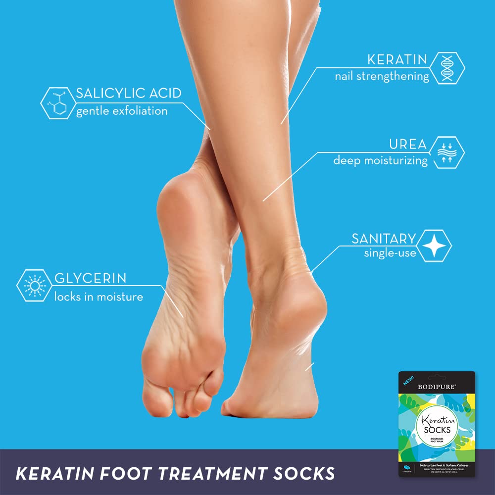 Bodipure Pieds Douceur Détail: peau plus douce après le soin.