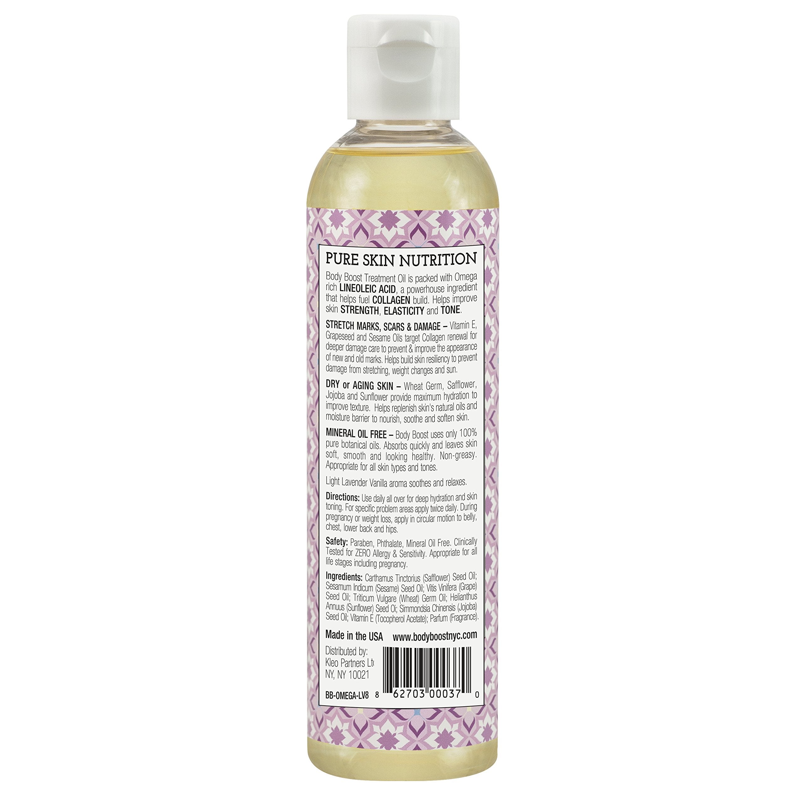 Body Boost ingrédients naturels de l'huile lavande