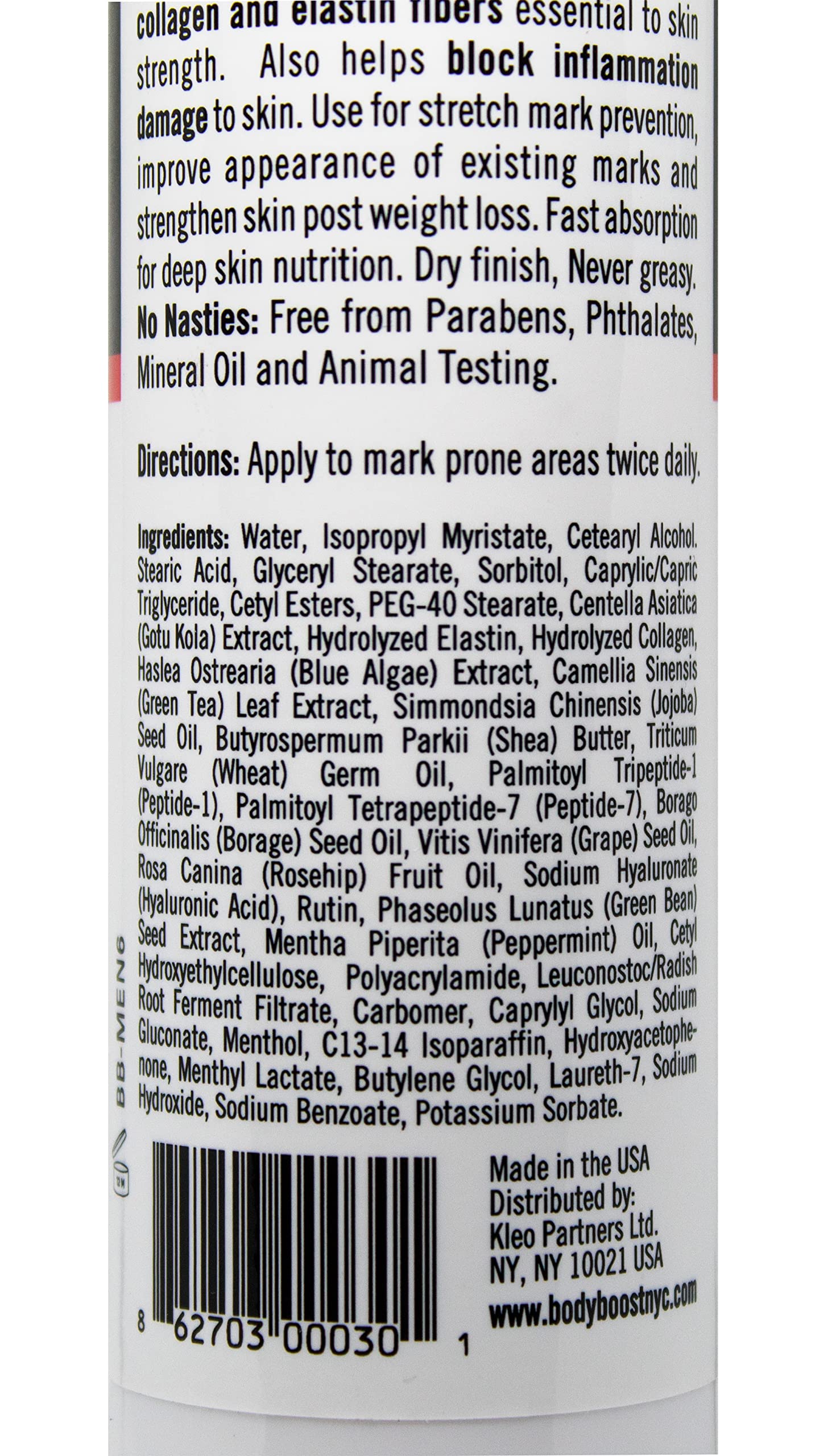 Body Boost Men peau-elasticite — favorise l'élasticité cutanée après l'entraînement.