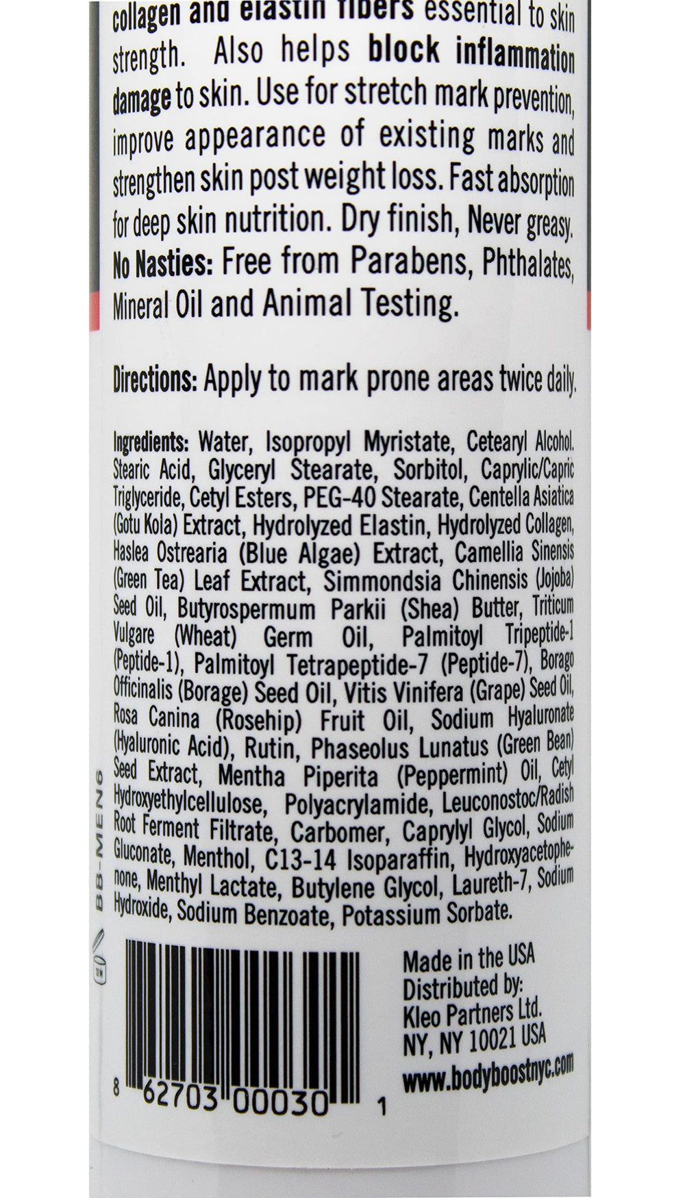 Body Boost Men peau-elasticite — favorise l'élasticité cutanée après l'entraînement.