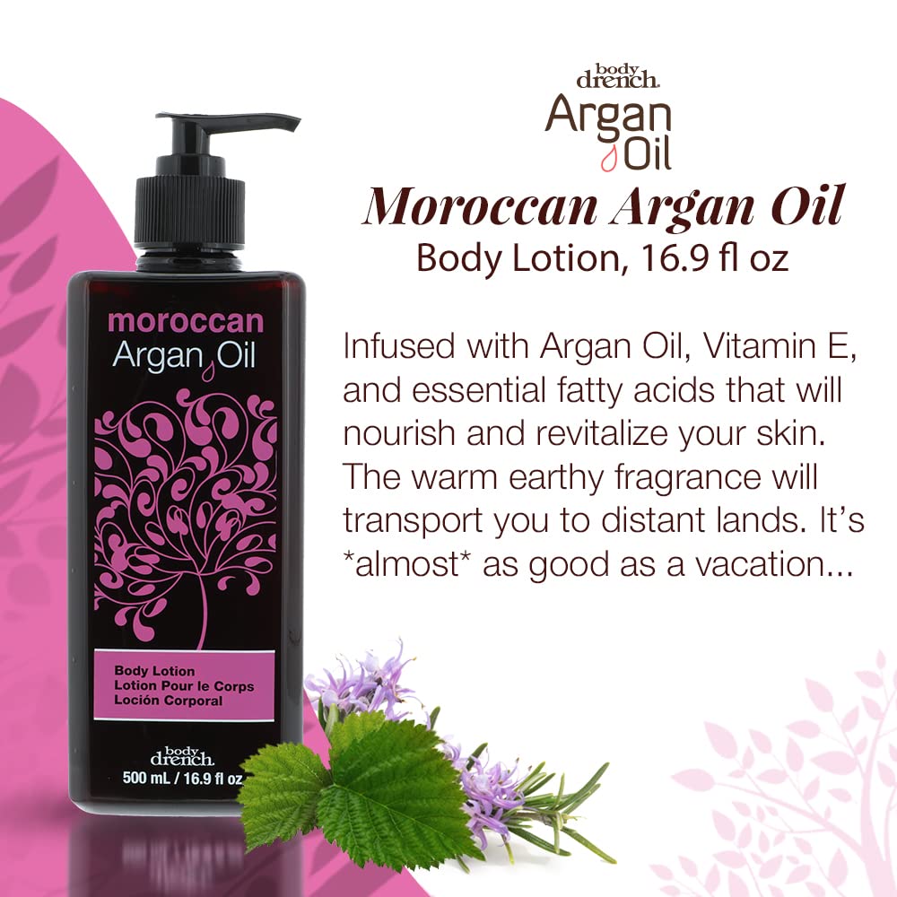Body Drench Argan – texture légère et absorption rapide.