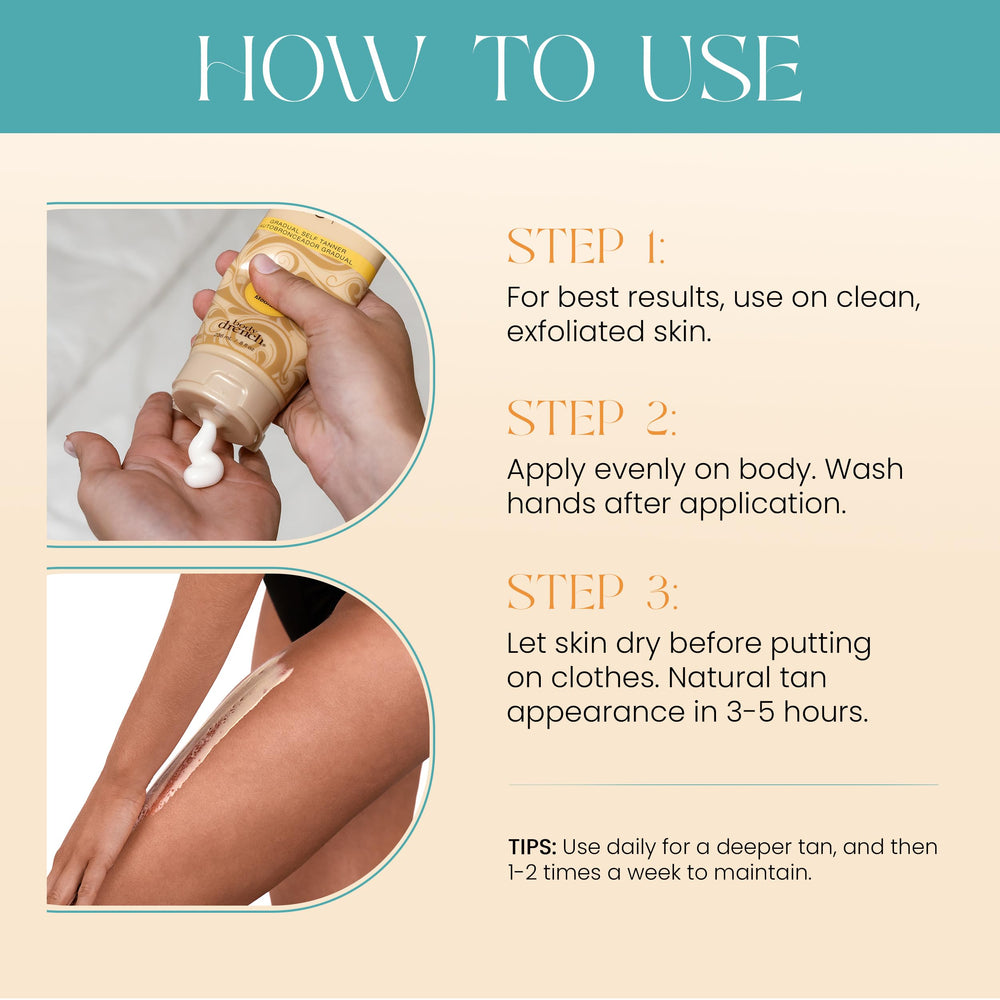 Body Drench Quick Tan est fabriqué aux États-Unis, cruelty-free et vegan.