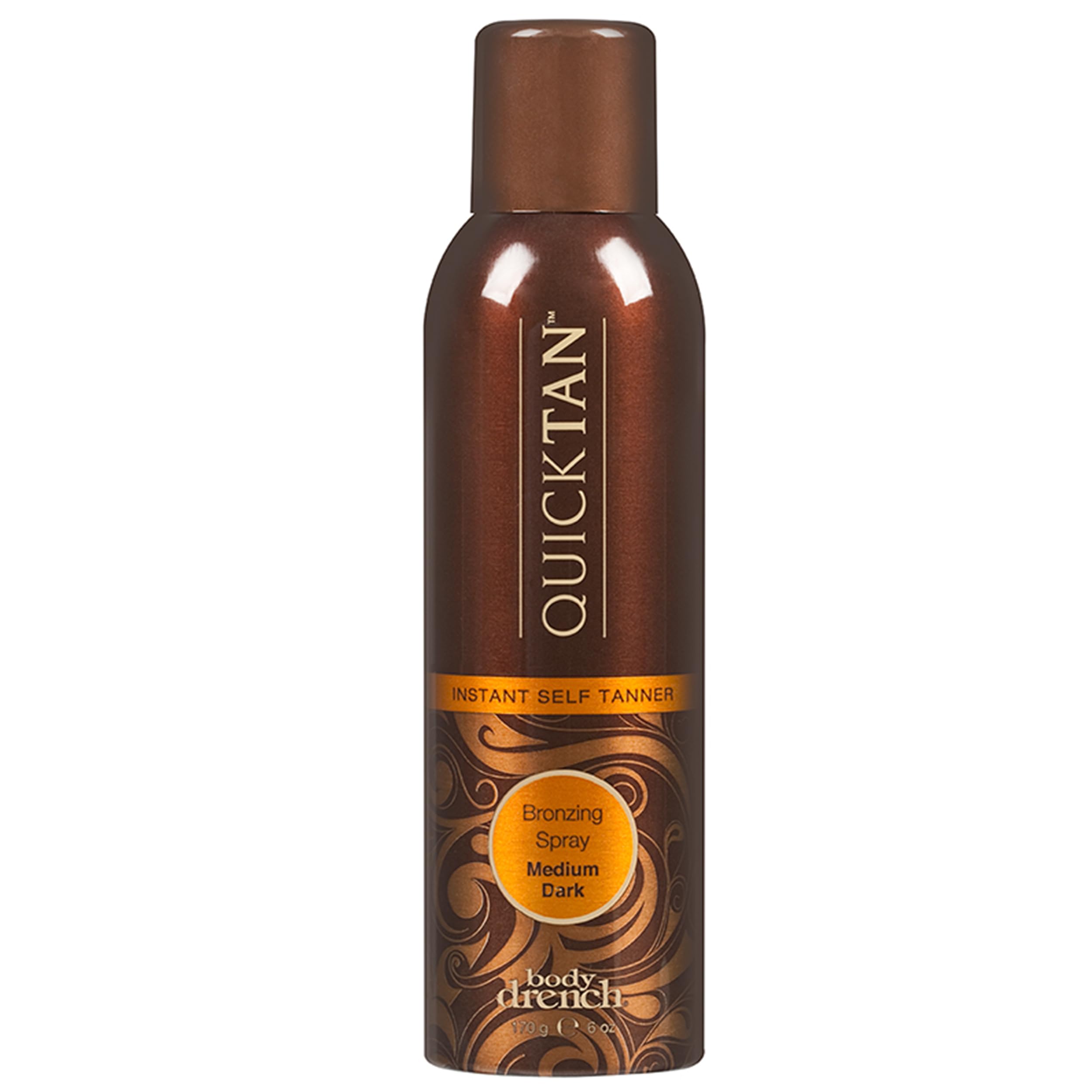 Body Drench QuickTan pulvérisateur bronzant instantané pour un teint naturel.