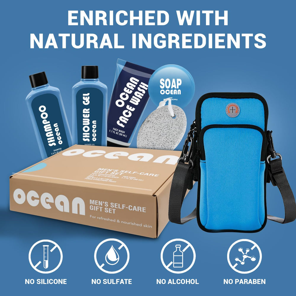 BODY & EARTH gel douche frais au parfum océan pour tout le corps.
