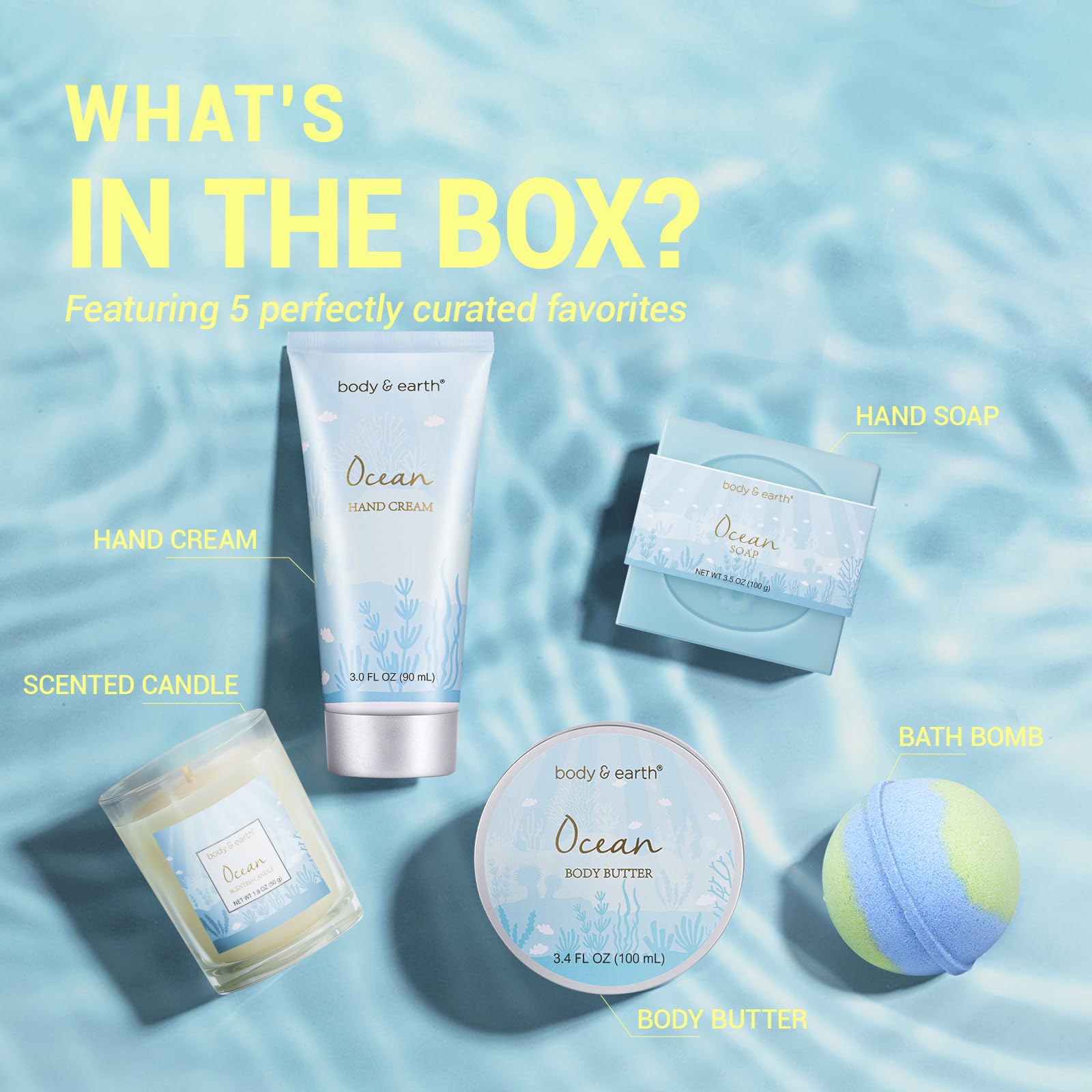 Savon pour les mains BODY & EARTH à l'arôme délicat.
