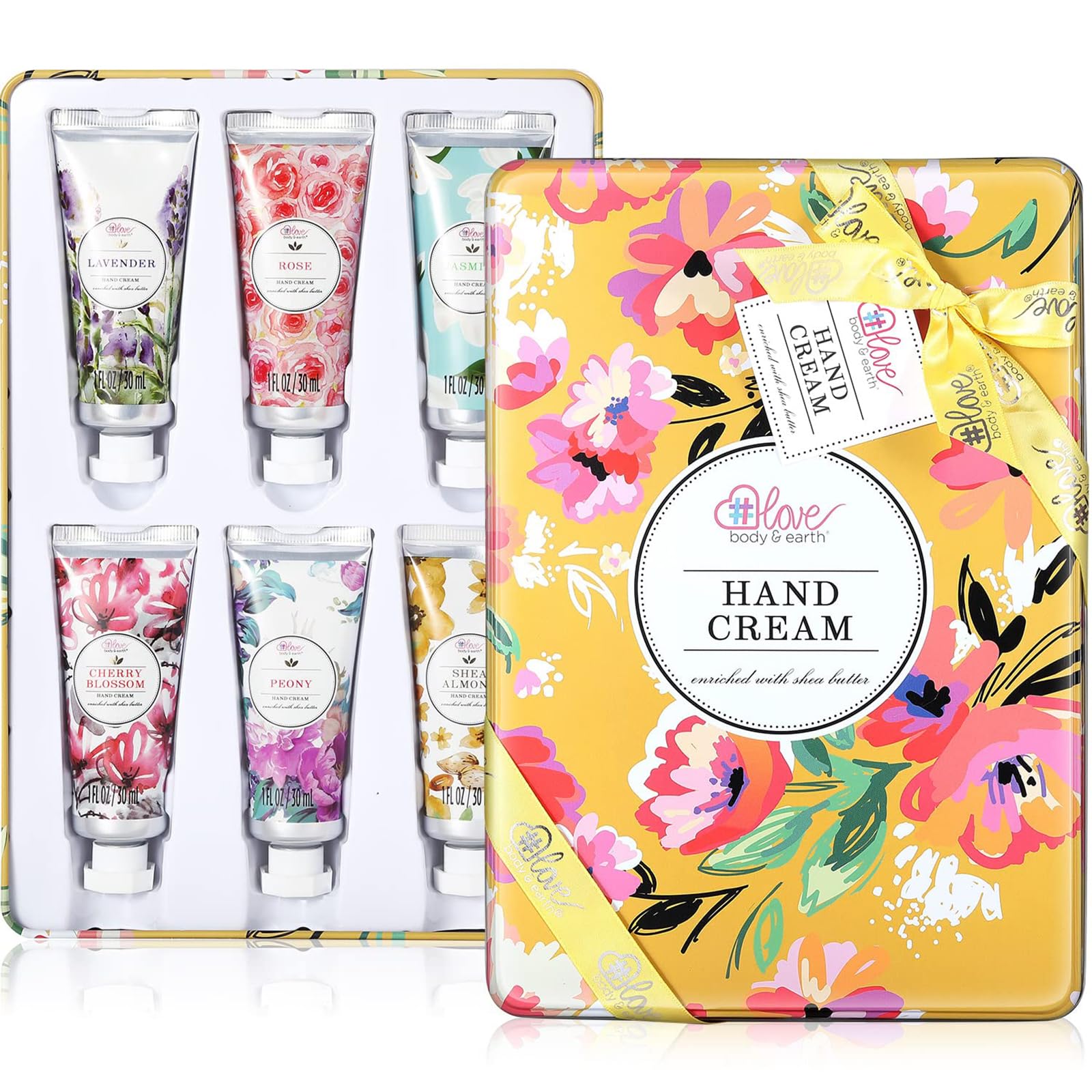 BODY & EARTH coffret crème mains ensemble: hydratation durable pour mains sèches