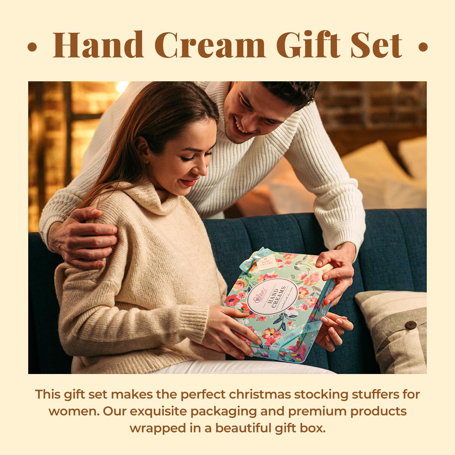 BODY & EARTH crème mains au karité luxueuse pour peau sèche.