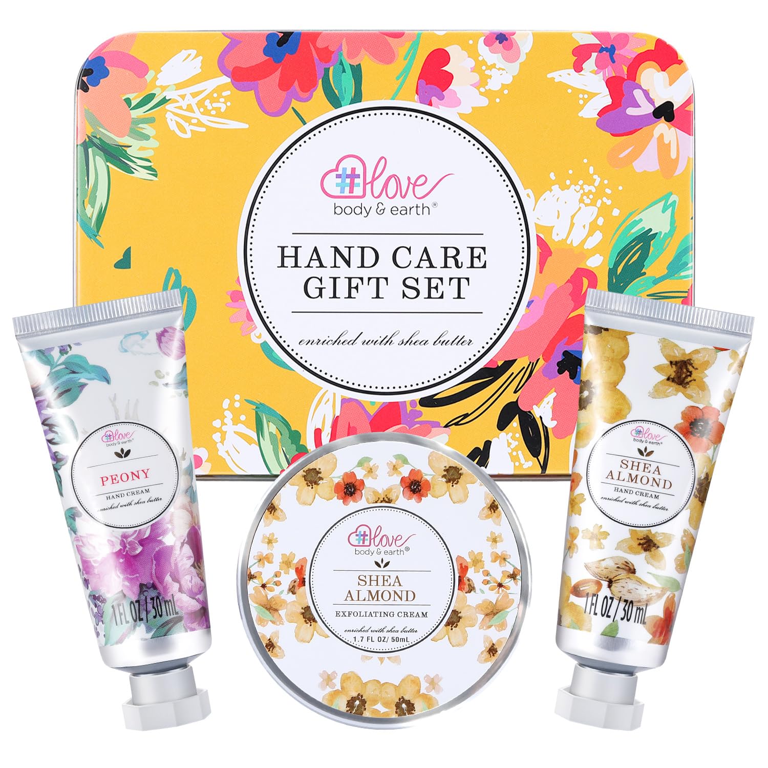 BODY & EARTH # LOVE coffret-cadeau-emballage-elegant : cadeau raffiné pour femmes.
