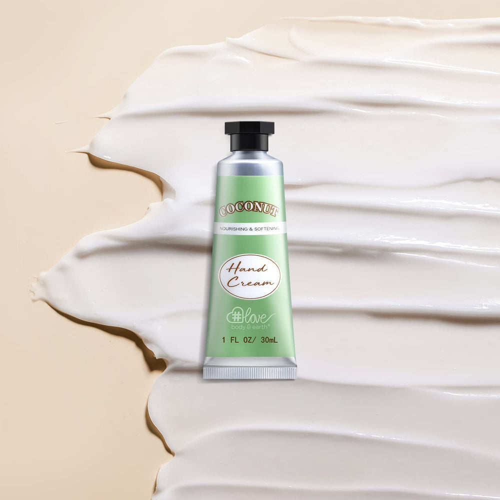 BODY & EARTH # LOVE crème mains parfum vanille, confort chaleureux.