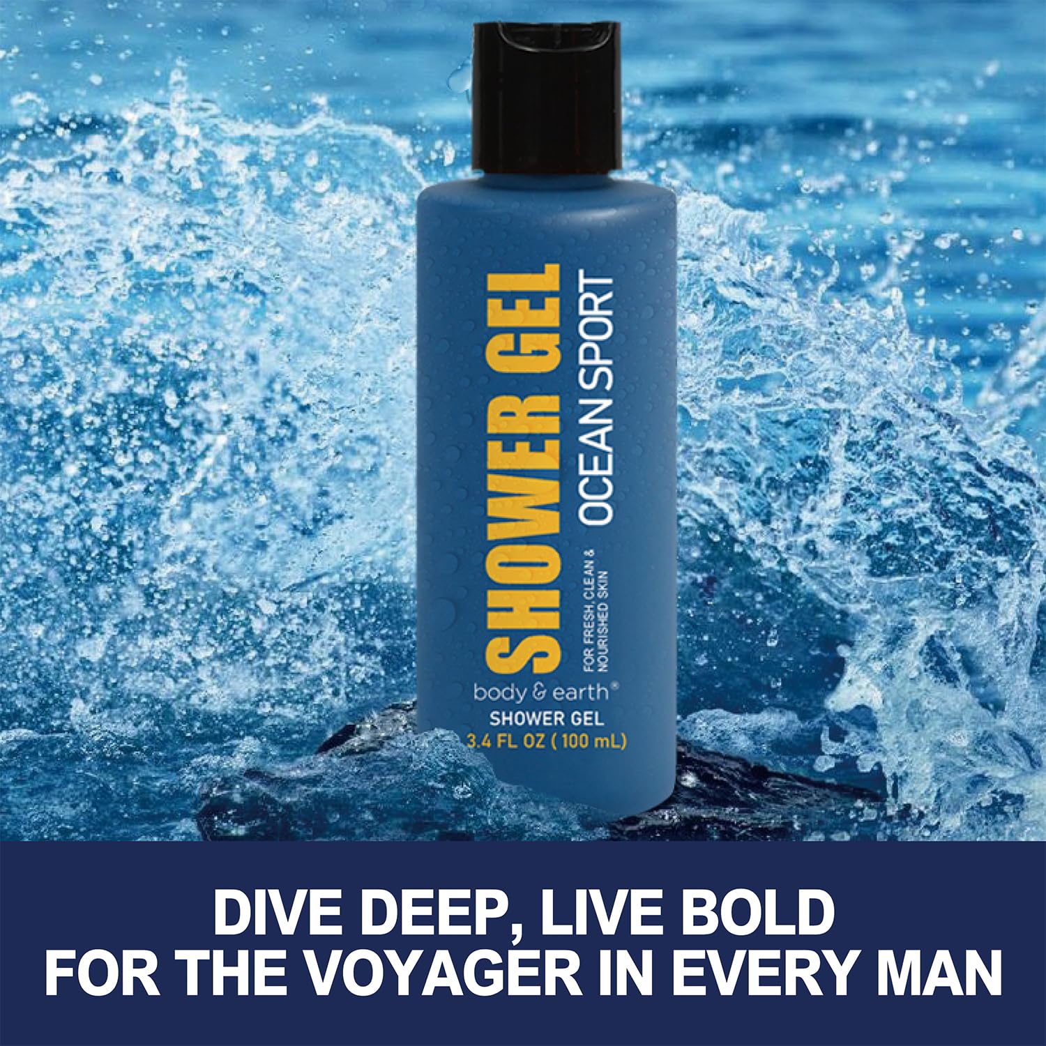 BODY & EARTH Senteur Ocean Frais — parfum masculin frais pour la routine