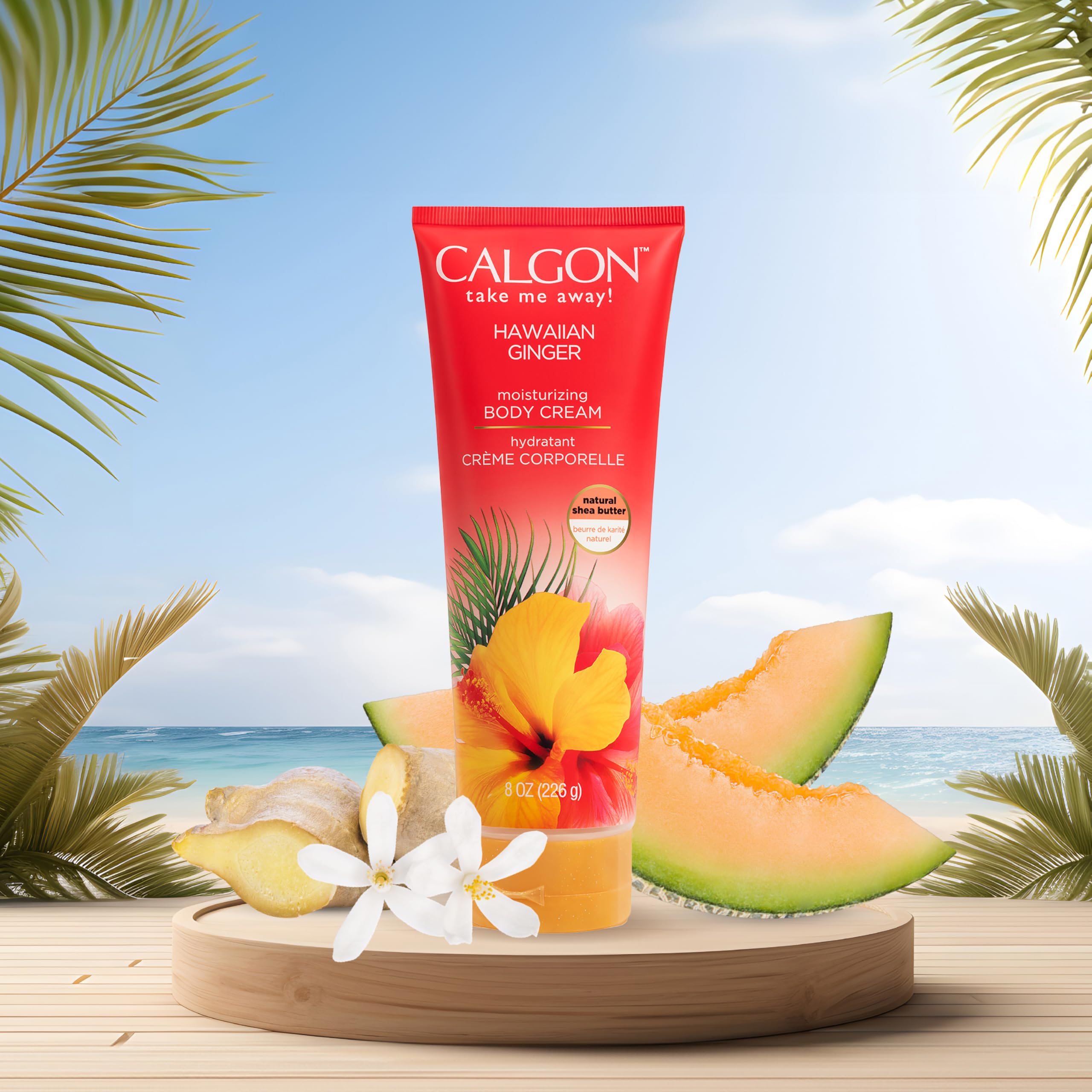 Body Fantasies Calgon Hawaiian Ginger – après la douche, compléter avec la brume parfumée