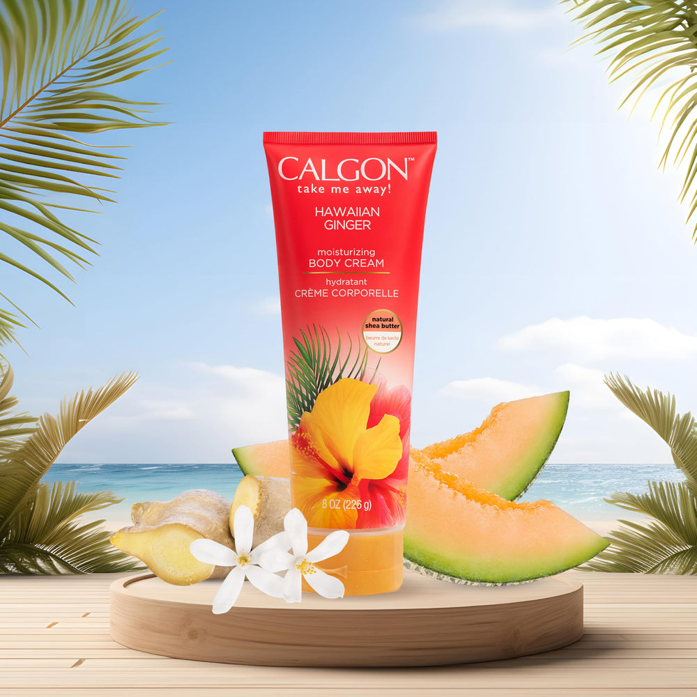 Body Fantasies Calgon Hawaiian Ginger – après la douche, compléter avec la brume parfumée