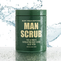 Body Prescriptions exfoliant-corps-homme-usage-quotidien: texture adaptée et utilisation quotidienne possible.
