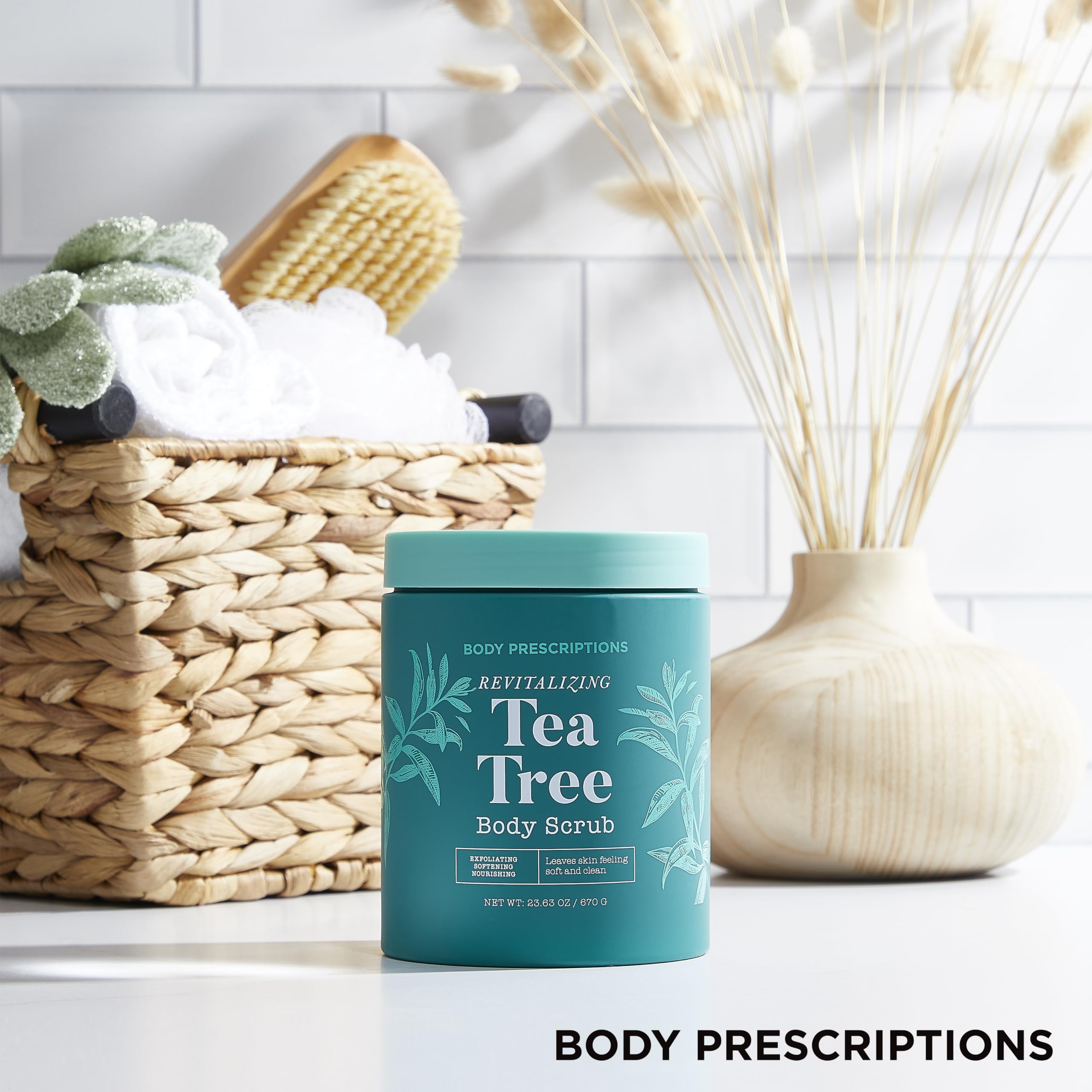Body Prescriptions gommage pour le corps emballage bocal 21,16 oz pratique à ranger