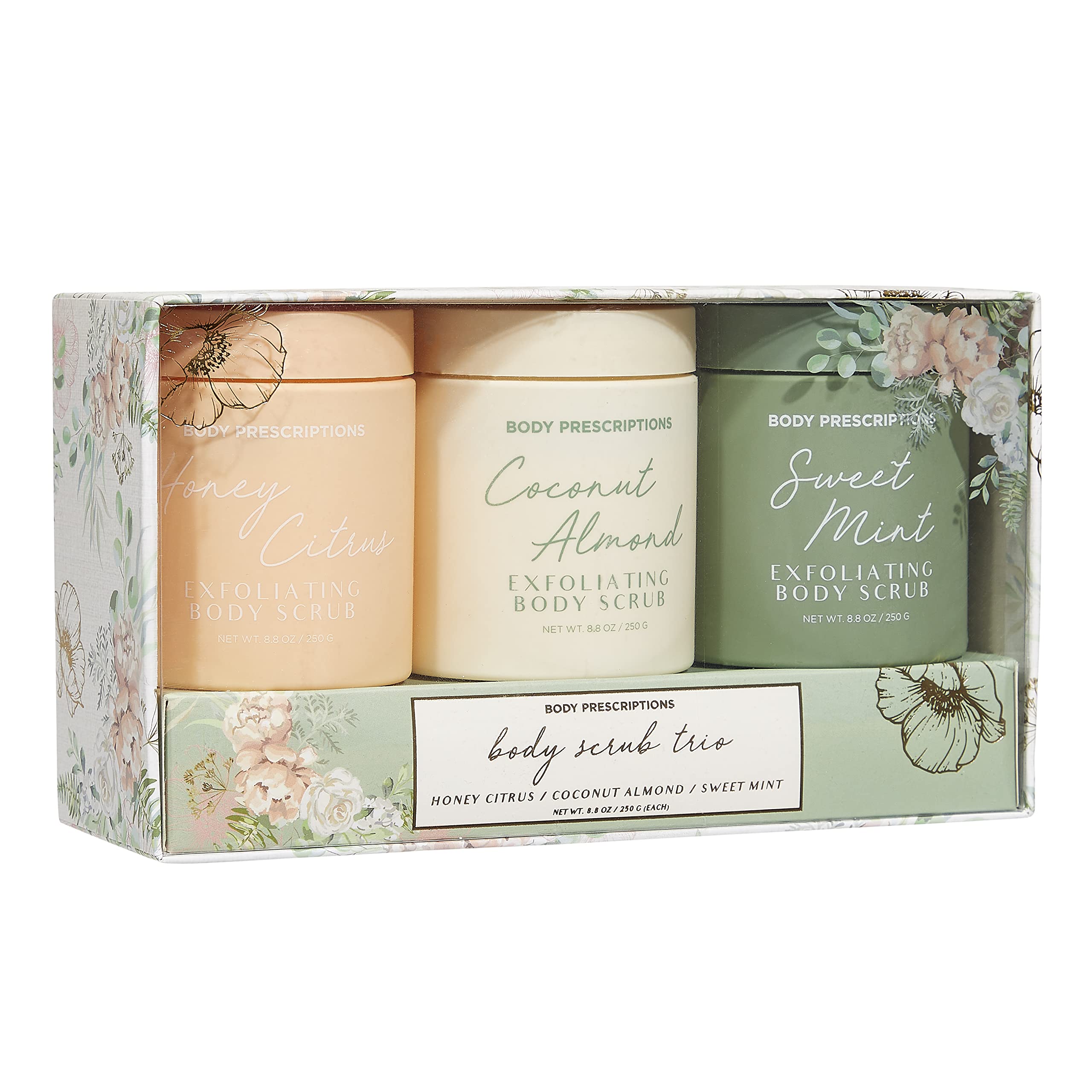 Body Prescriptions gommage miel citron grains visibles: texture plus lisse et uniforme.