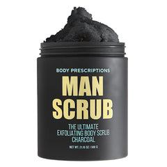 Body Prescriptions Man Scrub jar twist top for daily use