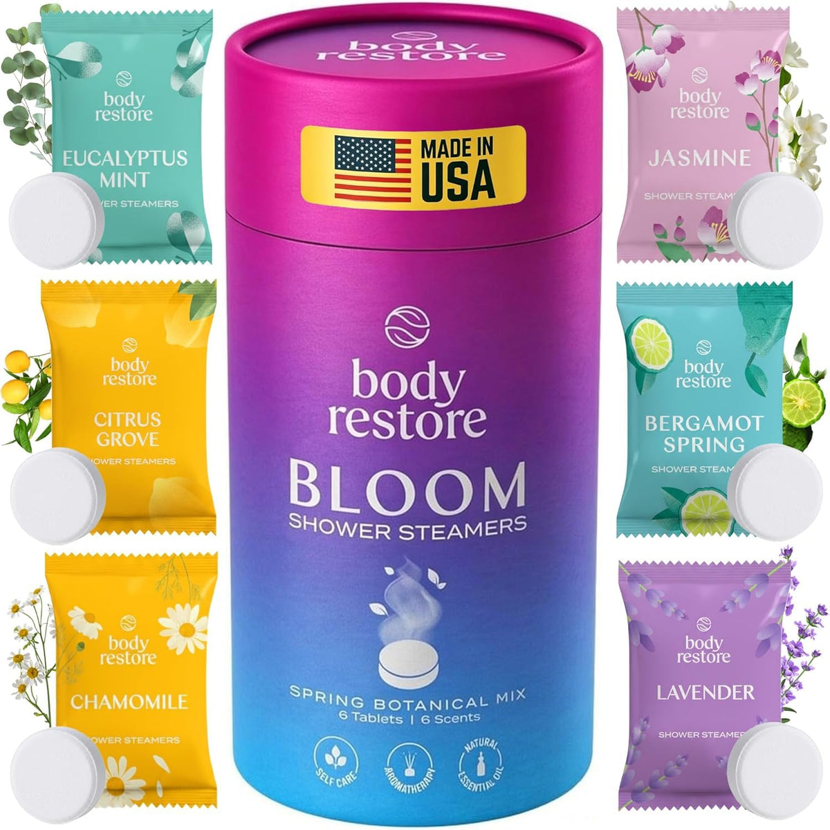 Body Restore Bloom coffret cadeau Saint-Valentin prêt à offrir.