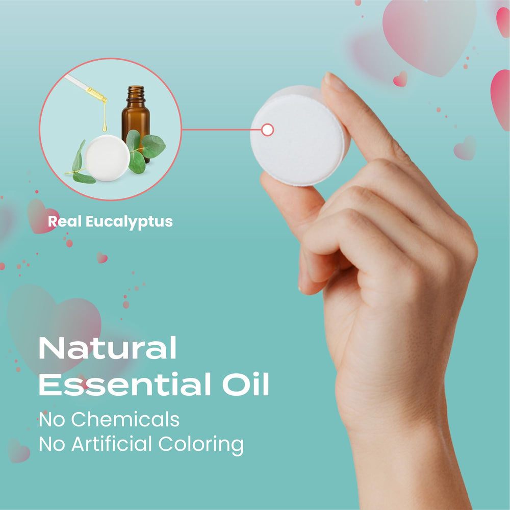 Body Restore boîte cadeau élégante présentant les bombes douche eucalyptus pour offrir