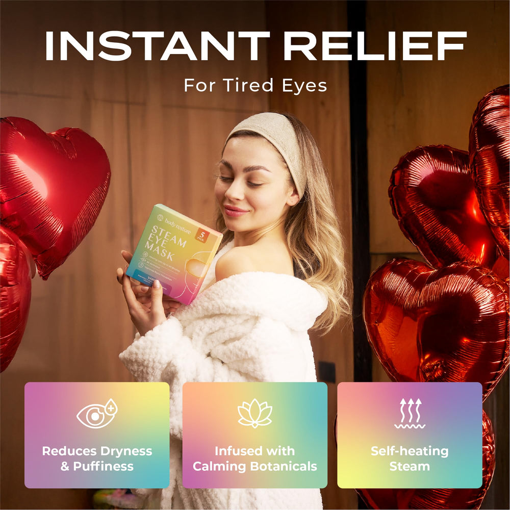 Body Restore masque yeux thé vert procure une détente après une longue journée