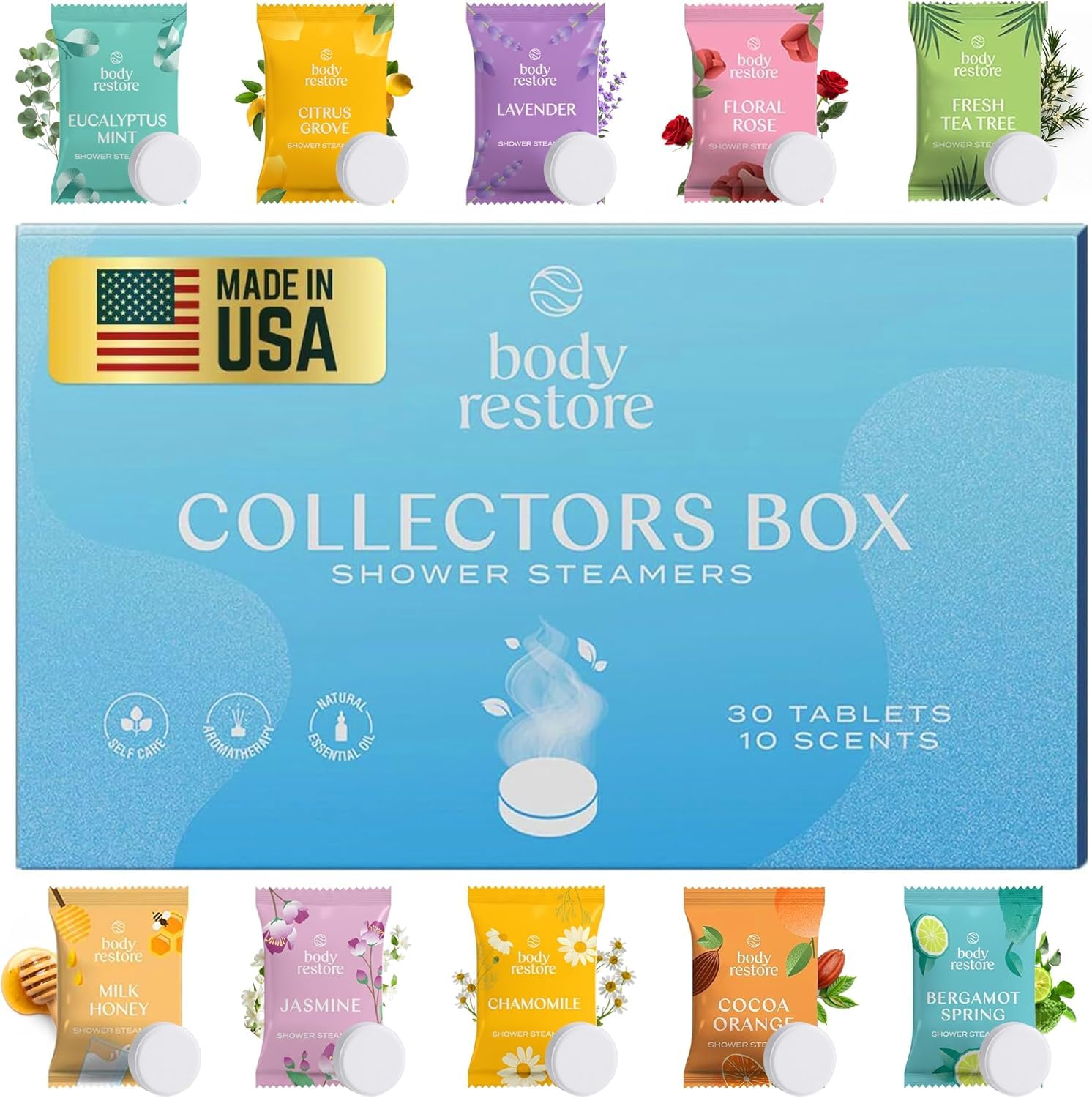 Body Restore boules de douche aromatherapie variete 30 parfums relaxants