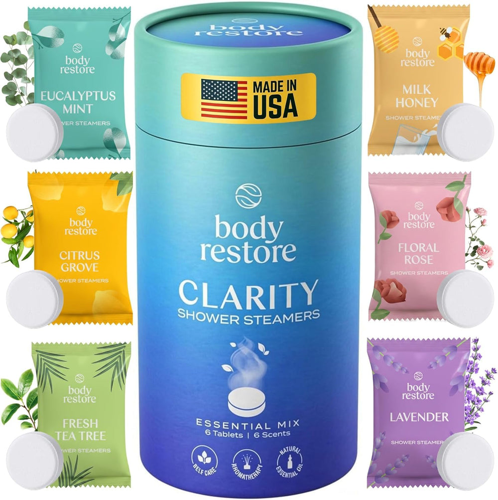 Body Restore tablettes douche Clarity pack: expérience spa à domicile relaxante