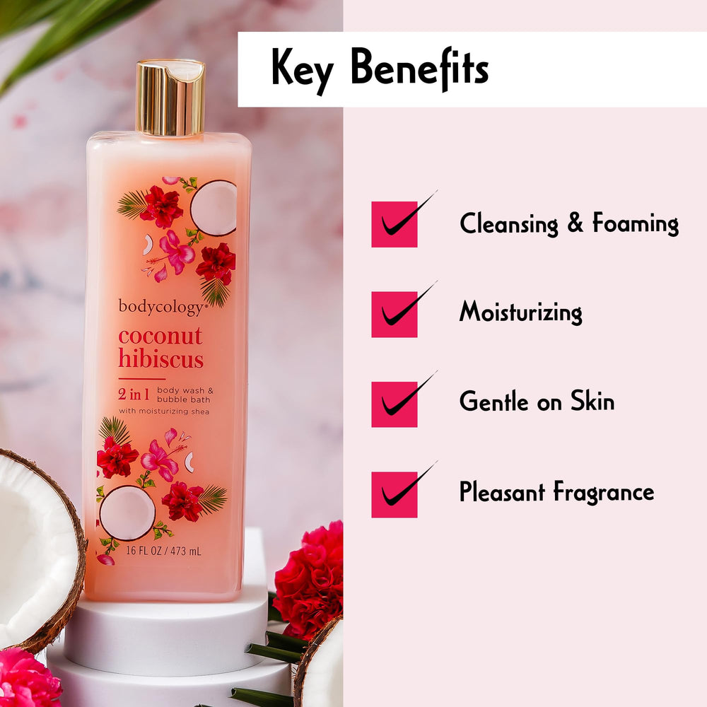 Bodycology coco hibiscus, senteur-fruitee: expérience sensorielle rafraîchissante.