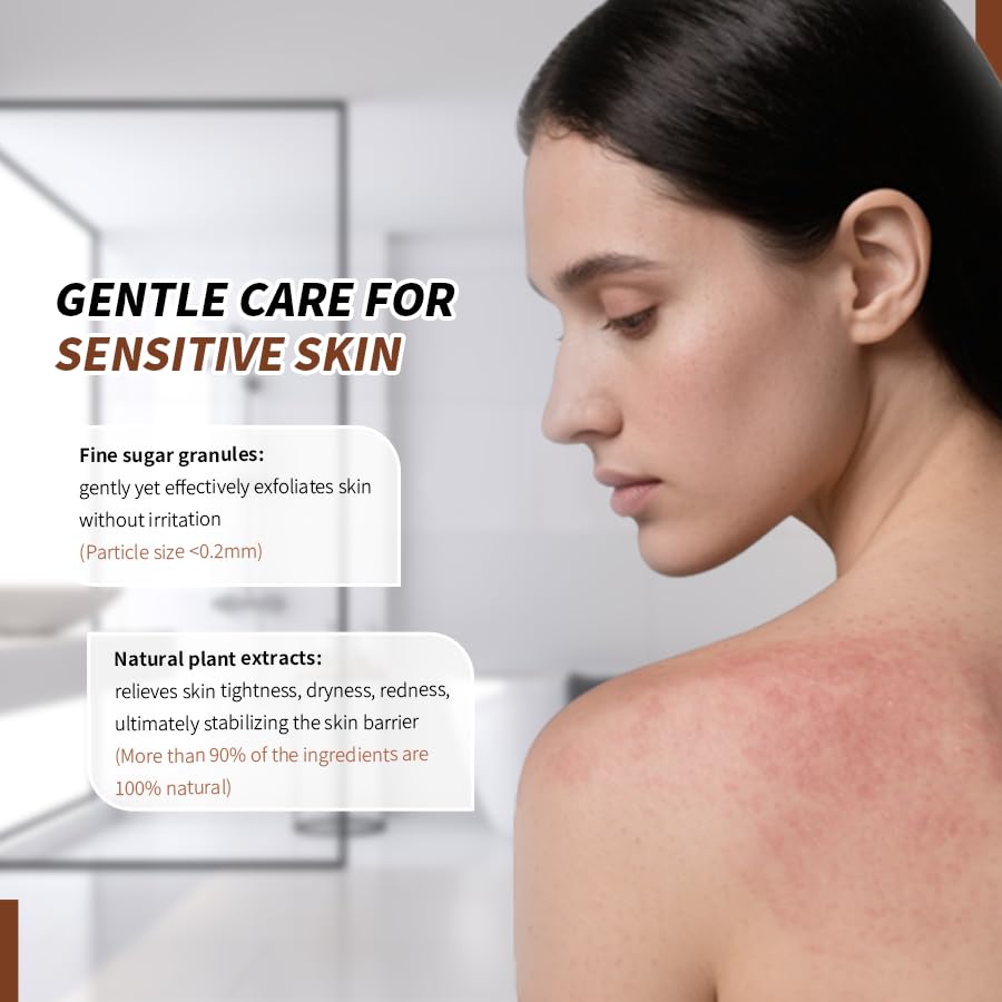 Bodylife gommage sucre coco – application apaisante sur la peau.