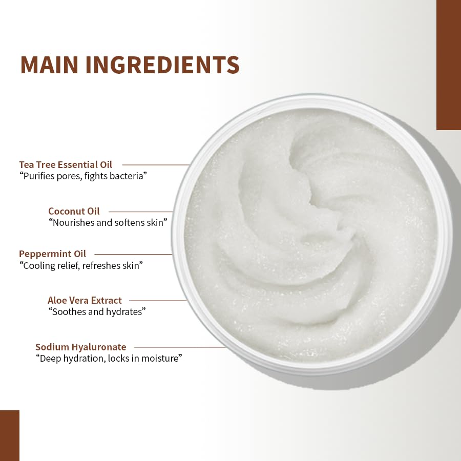 Bodylife gommage sucre coco – ingrédients naturels et rafraîchissants.