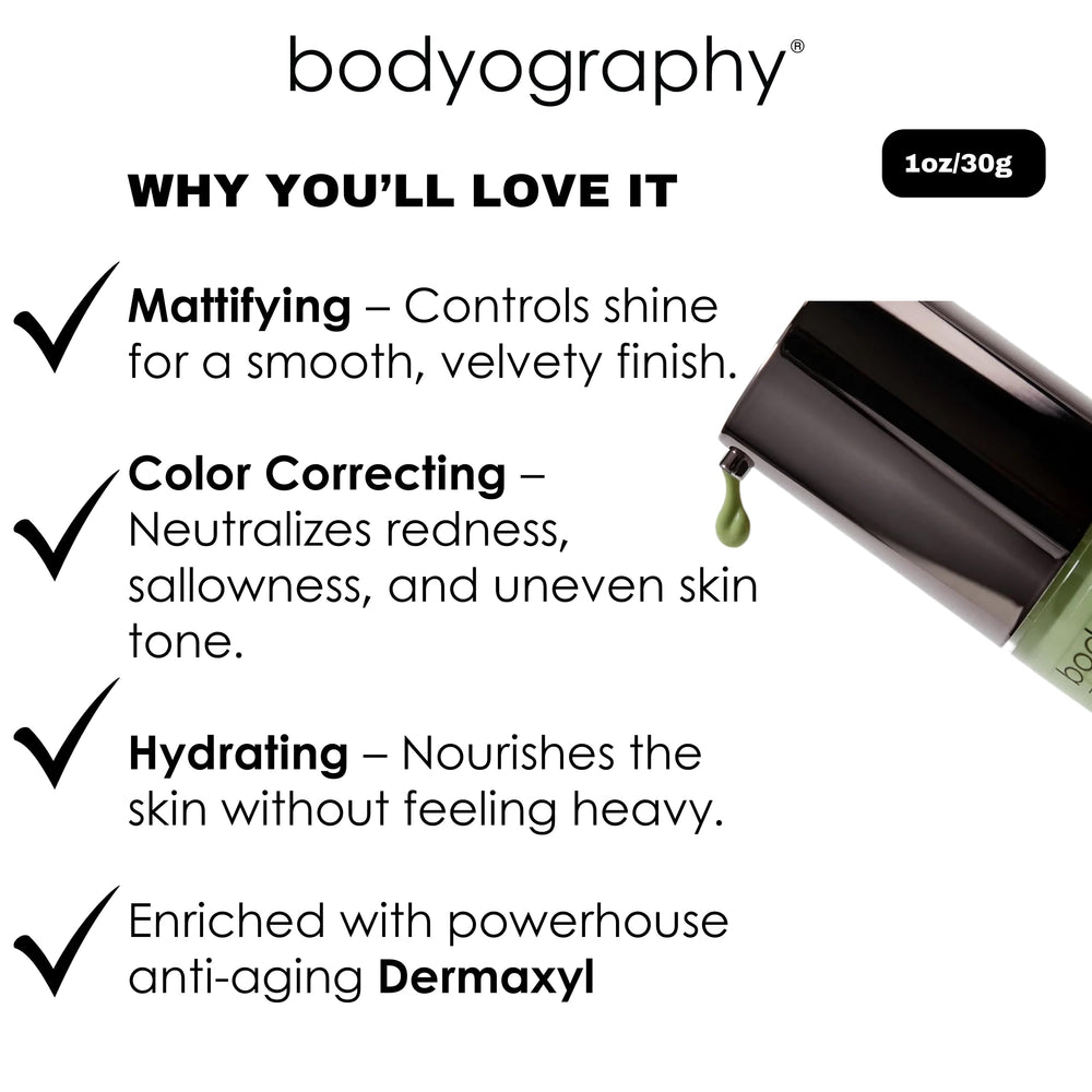 Bodyography apprêt-hydratant-naturel apporte un éclat sain et durable.