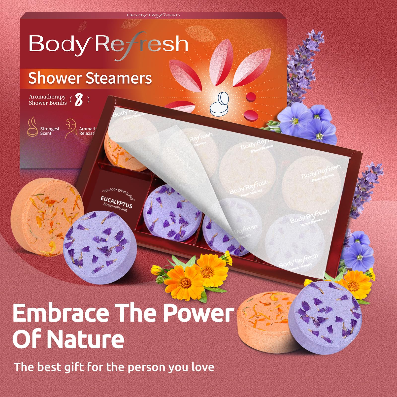 BodyRefresh bombes-douche parfum pamplemousse, fragrance vivifiante