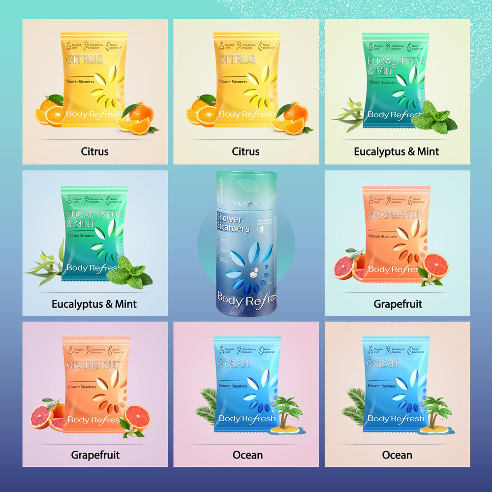BodyRefresh steamers pamplemousse pour réveil sensoriel matinal.