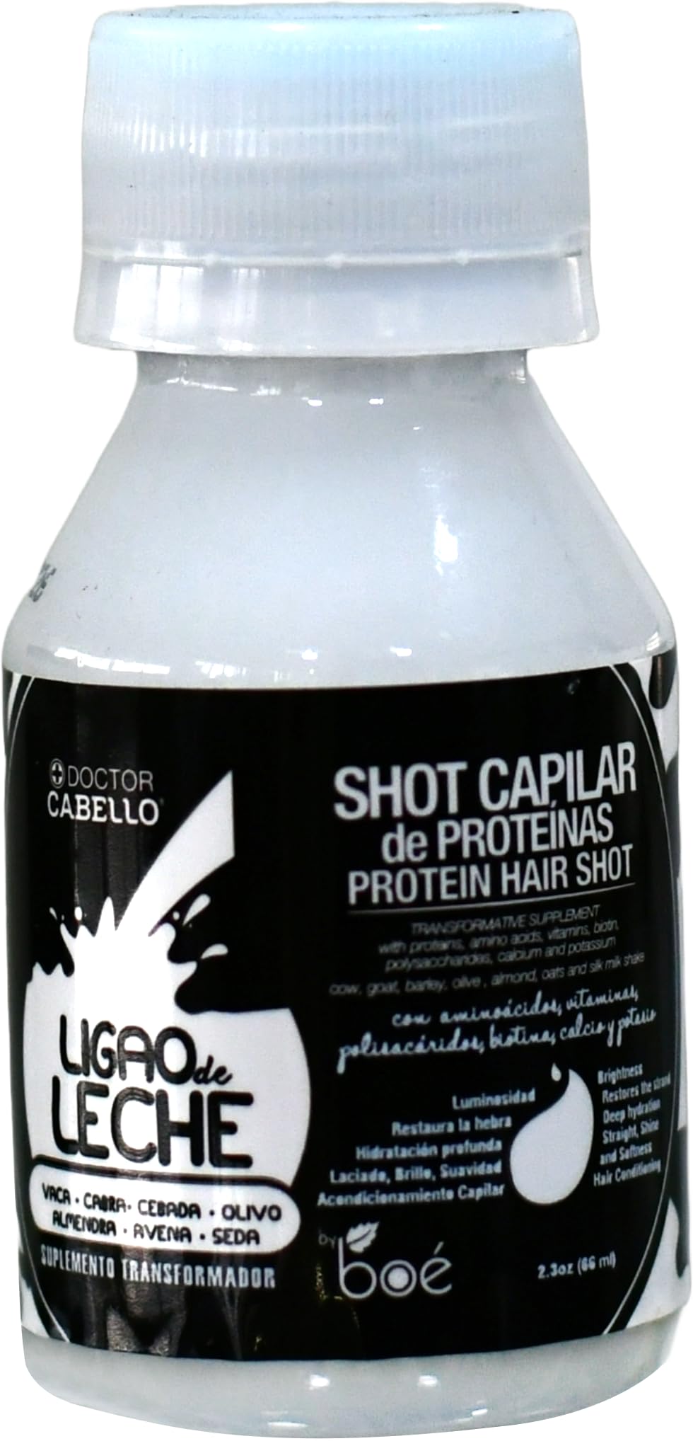 BOÉ COSMETICS Shampoing Ligao de Leche, brillance naturelle sans alourdir.