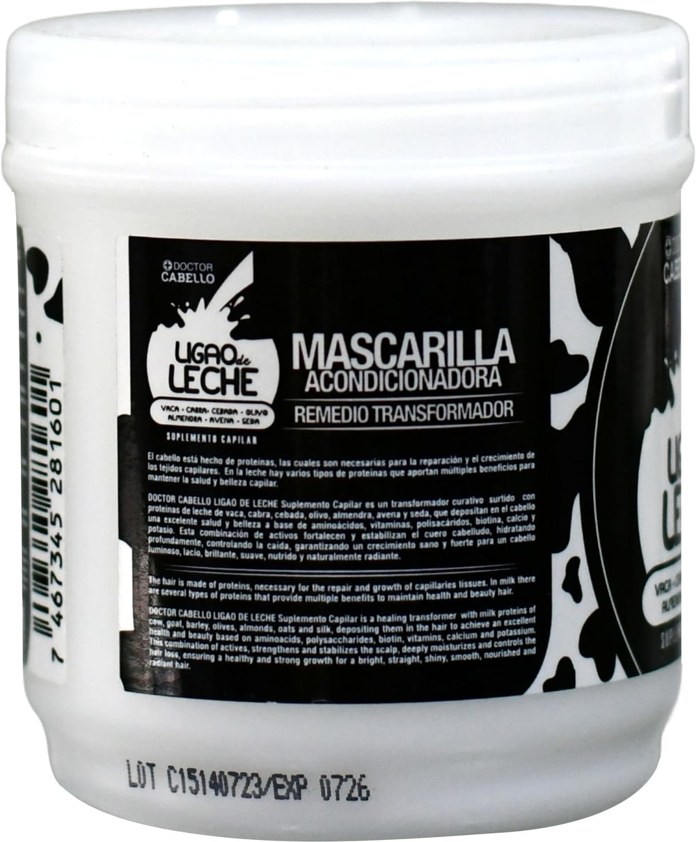 BOÉ COSMETICS Texture du masque Ligao de Leche, cheveux plus doux.