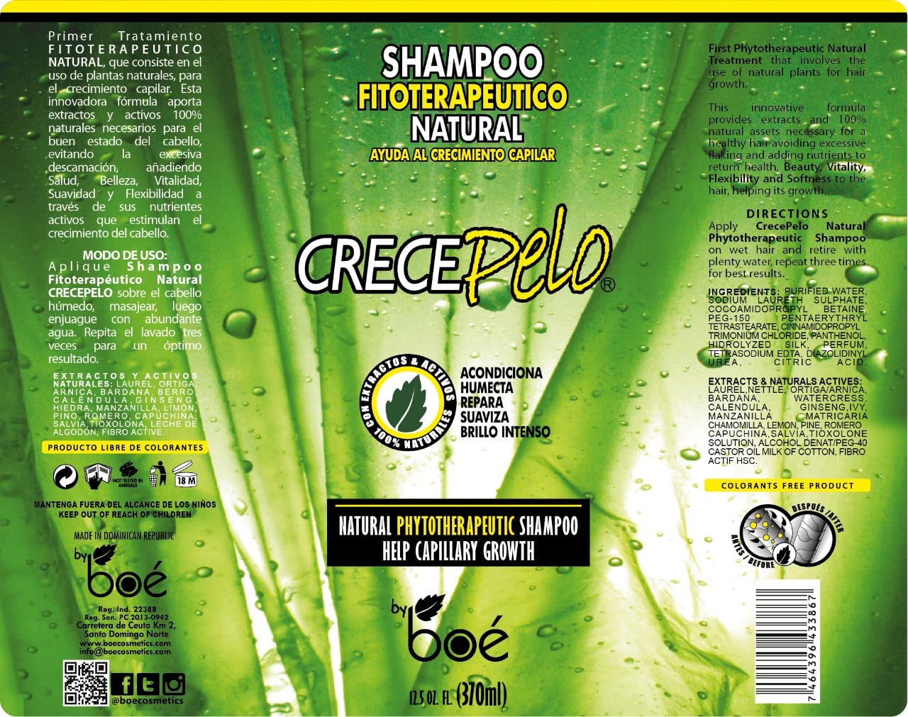 Rinse product close-up illustrating color-free, sulfate-free formula.