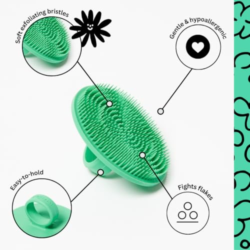 Texture douce de Boie USA Face Scrubber offrant une exfoliation légère en menthe.