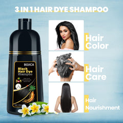 BOJICA Application sur cheveux secs pour une couvrance rapide des gris.