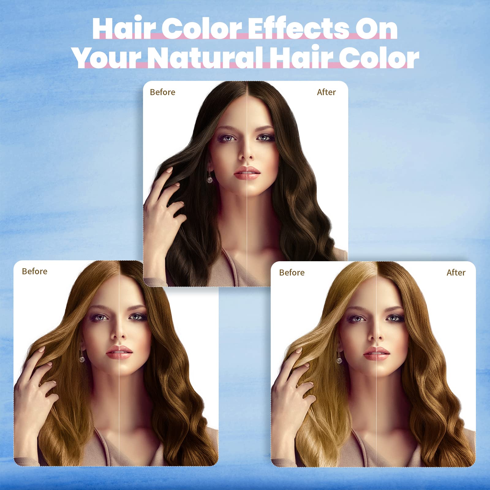BoJICA shampoing colorant 3-en-1 utilisé comme soin et couleur au quotidien.