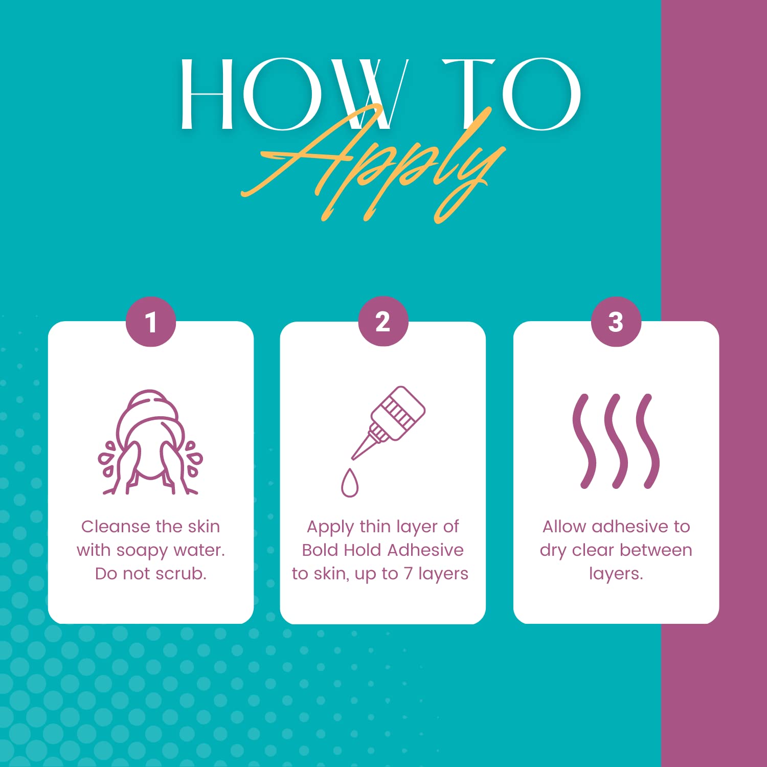 Bold Hold Active Reloaded: application en couches fines pour une liaison claire et durable.