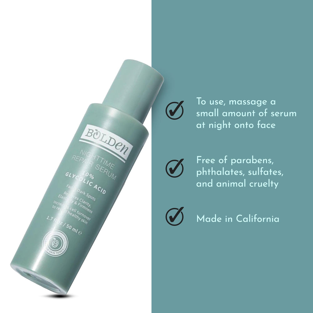 Emballage Bolden Nuit, pratique et compact pour votre routine cosmétique.