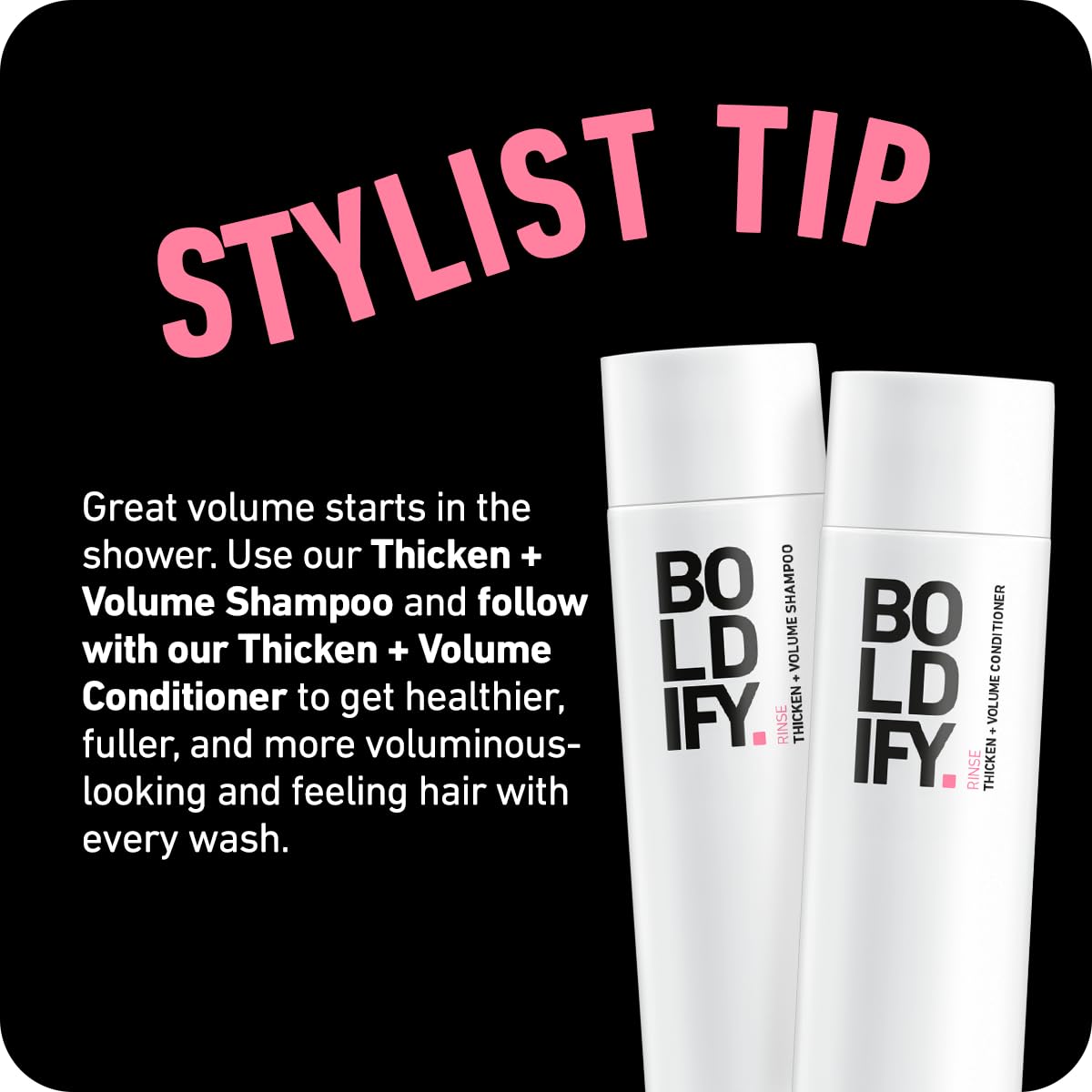 Boldify Brume de Texture Sèche, idéale pour chignons et coiffures texturisées