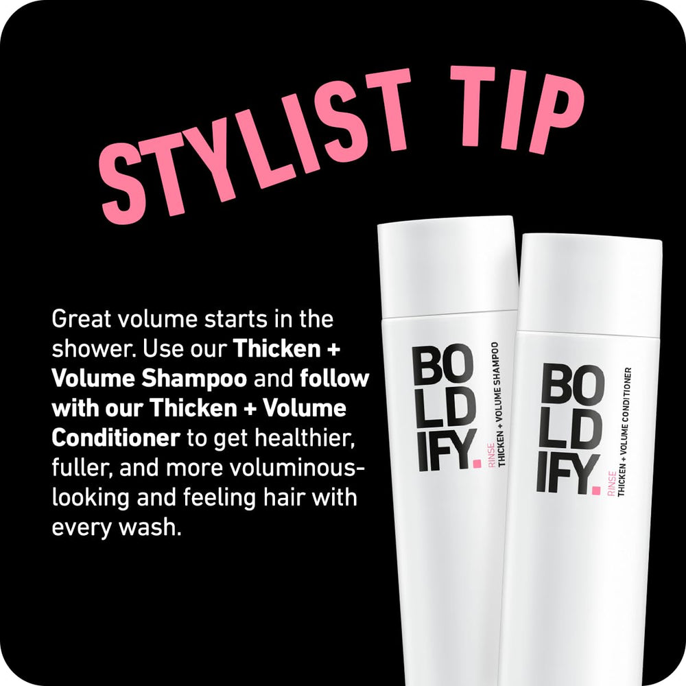 Boldify Brume de Texture Sèche, idéale pour chignons et coiffures texturisées